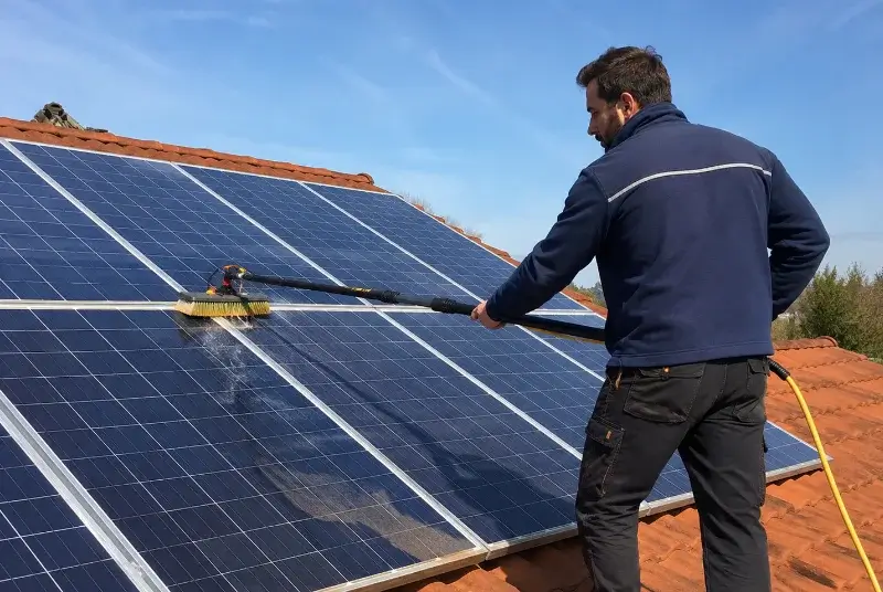 Nettoyage et entretien de panneaux solaires à Saint-Michel-Labadié